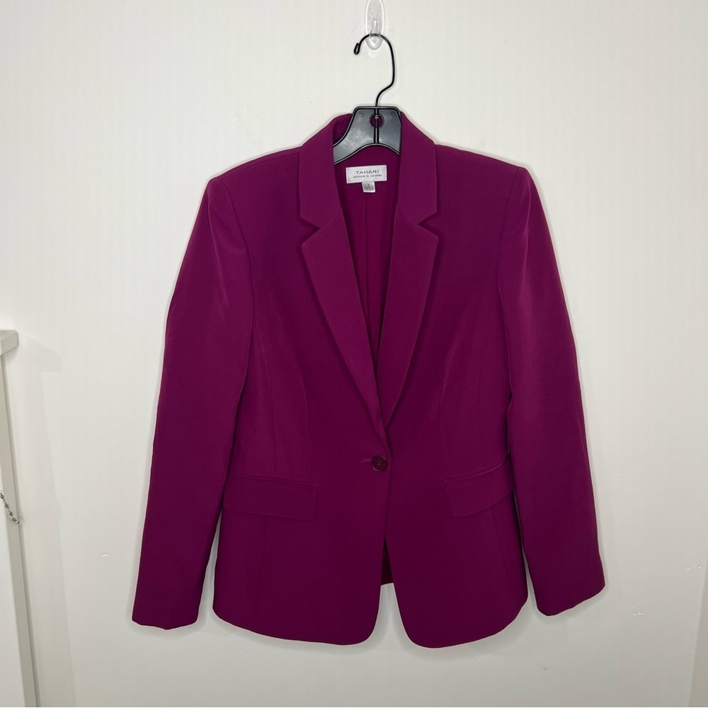 Women’s Pink Tahari Jacket Size 2 - Picture 2 of 9